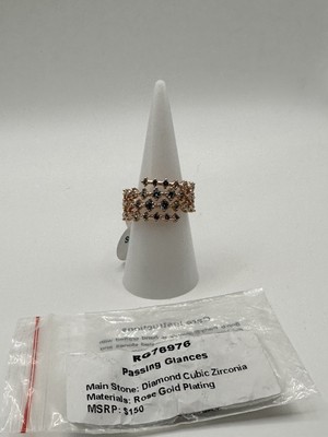 Bomb Party April 25 Bday Ring, RG76976, Passing Glances-Sz8, Rose Gold