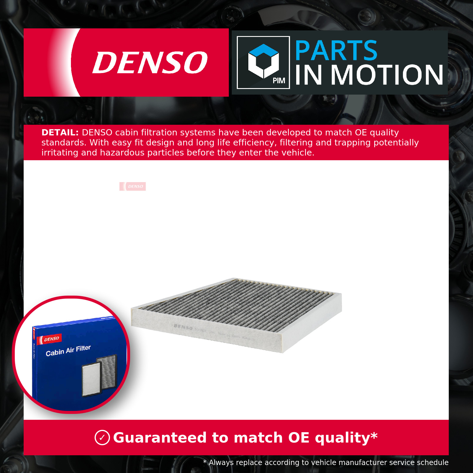 Pollen / Cabin Filter fits MERCEDES E220 S211, W211 2.1D LHD Only 03 to 09 Denso - Image 17