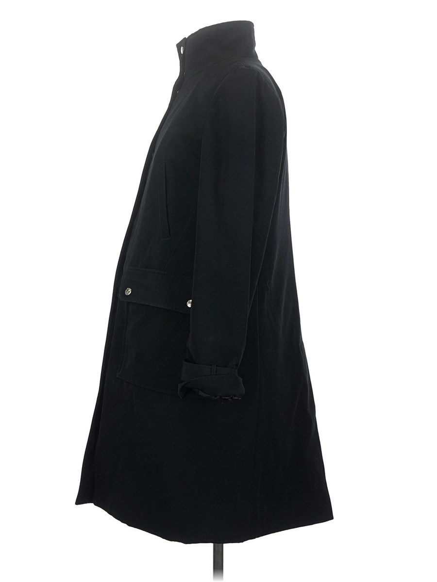 MICHAEL Michael Kors Women Black Trenchcoat XS View 4