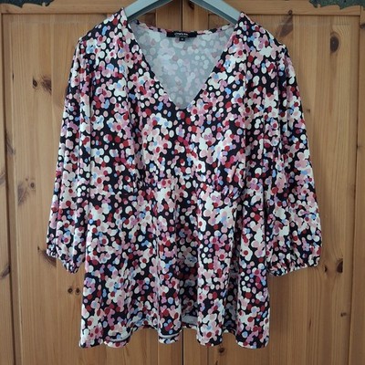 Simply Be Supersoft Spotty Top Womens Size 18 Plus Size