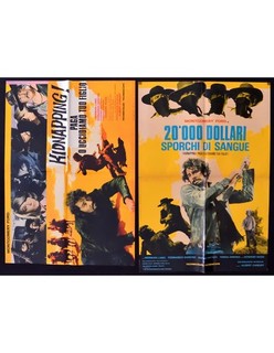 2 manifesti 20000 dollari sporchi di sangue montegomery ford fernando sancho S03