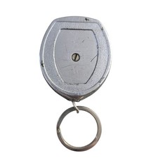 Key Reel Retractable Keychain Vintage Key-Bak Metal Key Chain Ring Belt Clip