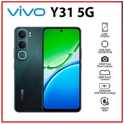 VIVO Y31 5G 8GB+256GB GREEN Dual SIM Unlocked Octa Core Android Cell Phone