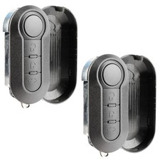 2 Remote Shell Case Pad Replacement No Electronics For Fiat 3b (LTQF12AM433TX)