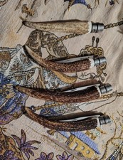 Coltello Artigianale Con Corno Di Cervo