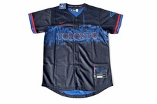 MLB Baseball Toronto Blue Jays City Connect Blank Sewn Jersey Medium Black NWT
