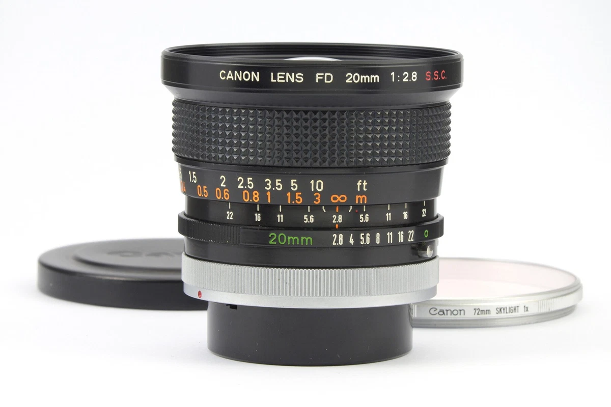 キャノン Canon FD 20mm F/2.8 SSC レンズ このレンズについてもっと知りたいんだけど：Canon FD 20mm f2.8, SSC