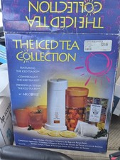 Mr. Coffee Ice Tea Maker Gift Set TM1TK Tumblers Coasters Recipe Book No Coaster