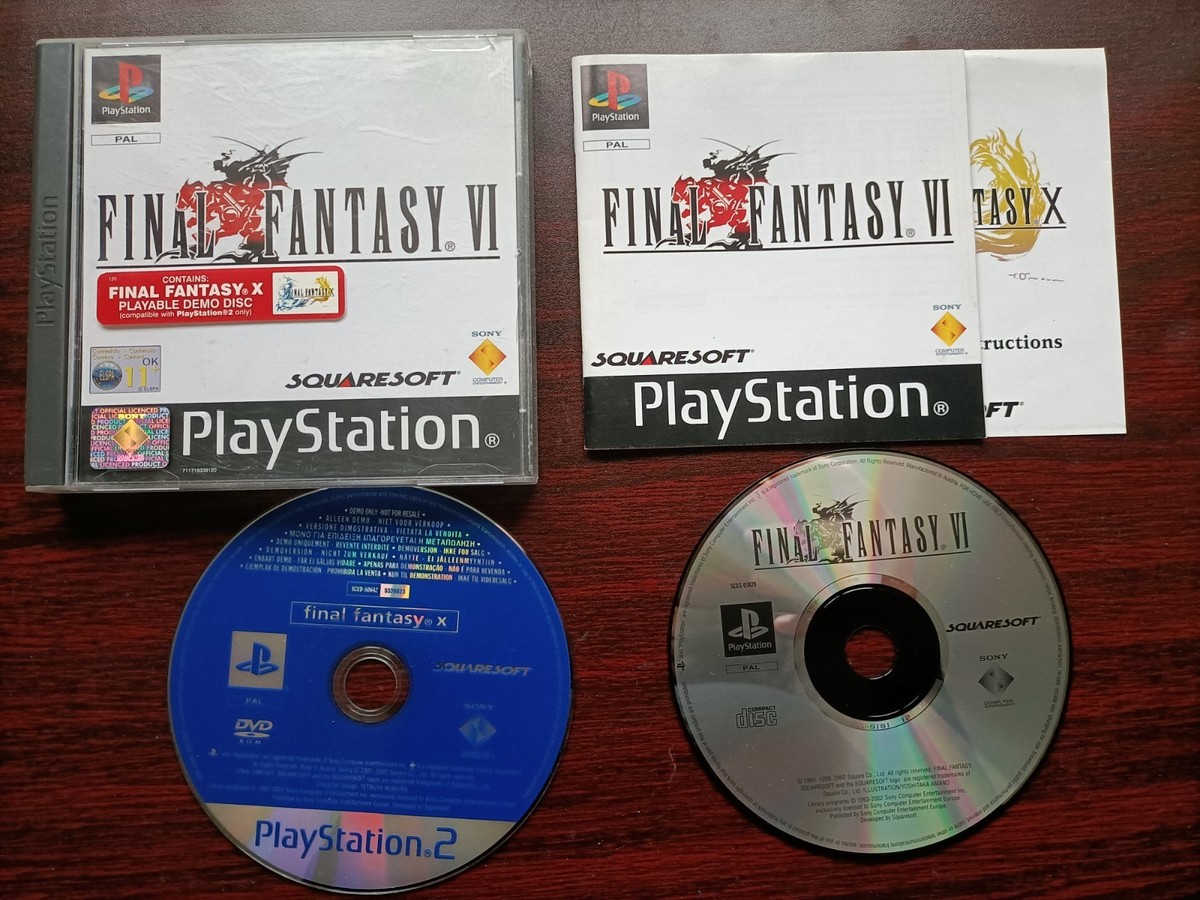Final Fantasy VI Sur Sony PS1 – PAL – Inclus Démo FF X – Très Bon état