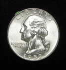 1952-S WASHINGTON QUARTER - GEM BU - 90% SILVER - SAN FRANCISCO MINT