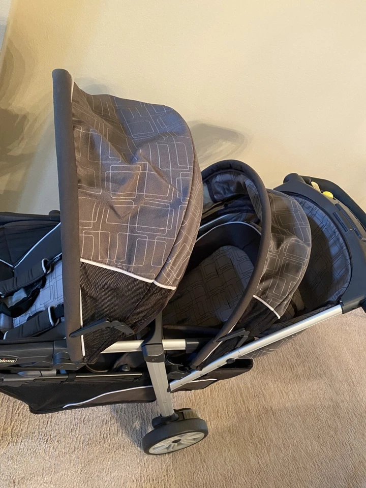 Cochecito doble Chicco Cortina Together negro/plateado Foto 3 de 4