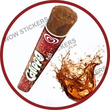 Eiswagen Aufkleber Calippo Cola Push Up Eislolly Anh&auml;nger Laden Cafe Decal