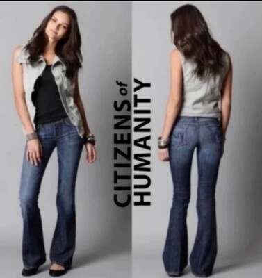 Citizens of Humanity Jeans 29 Ingrid 002 Stretch Low Waist Flare denim