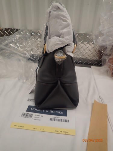 Dooney & Bourke Florentine Satchel 30 Orig Packaging $458 Black - Picture 11 of 23