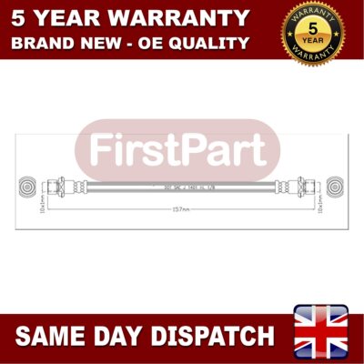 Fits Toyota Verso Auris Firstpart Rear Right Inner Brake Hose 90947W2015