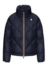 K-way Imelda Heavy Quilted Metal In Blue Maritime