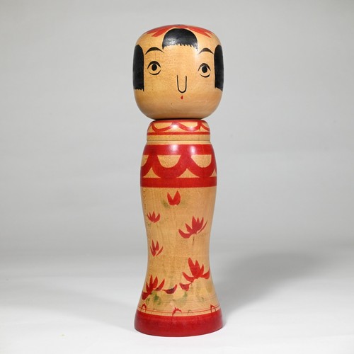 Maestro TSUNEKICHI ABE Kokeshi (1904-1991), firmato, Giappone anni 60 - grande 10" - Foto 4 di 19