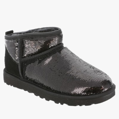 【大特価】UGG Classic Mini Mirror Ball Sequin ブーティ NEW $140 Ugg Australia Women's Classic Mini Mirror Ball Boot