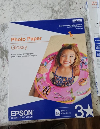 Epson S041649 Glossy Photo Paper - 50 Sheets New Factory  Sealed Free Shipping