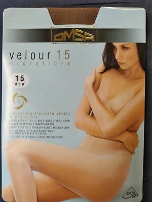 10 Paar OMSA Velour 15 Größe 2 naturfarben