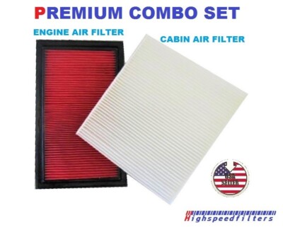 PREMIUM COMBO AIR FILTER & CABIN AIR FILTER FOR 2018 CHEVROLET CITY EXPRESS