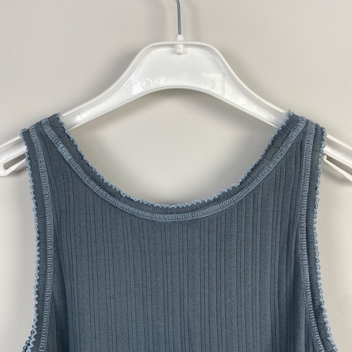 Ewa I Walla Ribbed Blue Sleeveles Top Tank Size M - Picture 8 of 19