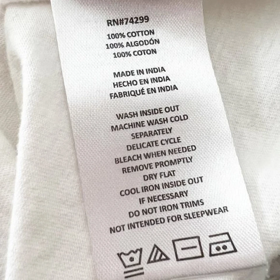 DKNY Shirt 6 Girls White Short Sleeve Tee Shirt Pink Glitter Spellout Kids Youth - Image 4 of 4