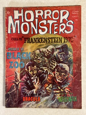 1963 Horror Monsters Magazine Vol. 2 No. 6 Chill to Frankenstein-Horror Pin-Ups