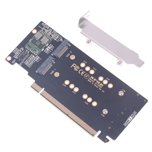 1PCS m.2 X16 TO 4X NVME PCIE3.0 GEN3 X16 TO 4*NVME RAID CARD PCI-E VROC CARD JC - Afbeelding 6 van 8