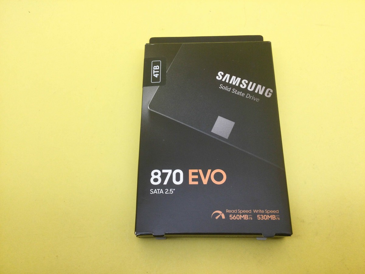 Samsung 870 EVO 4TB 6Gbps SATA 2.5 Inch Internal SSD MZ Samsung 870 EVO 4TB 6Gbps SATA 2.5 Inch Internal SSD MZ