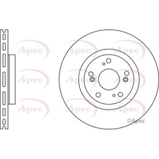 Apec Front Brake Disc DSK2463 - OE High Quality Precision Engineered Part