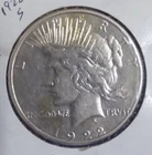 1922 S AMERICAN PEACE DOLLAR AU