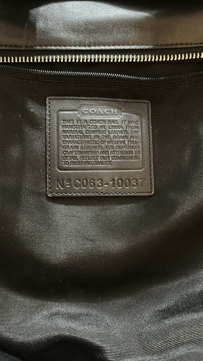 Coach Black Leather Soho Tote C063-10037 Vintage 90's Smooth