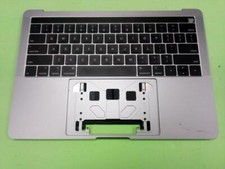 13" MacBook Pro 2019 Space Gray Palmrest Keyboard Touch Bar A1989 BATT. UNTEST