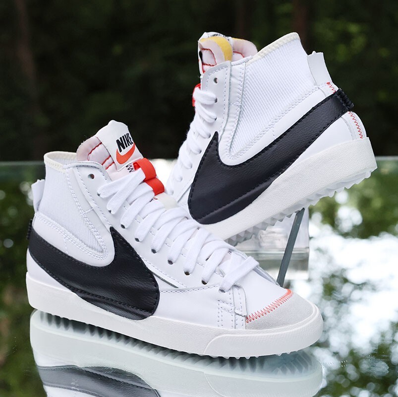 Nike Blazer Mid 77 Jumbo Men's Size 11 White Black Custom