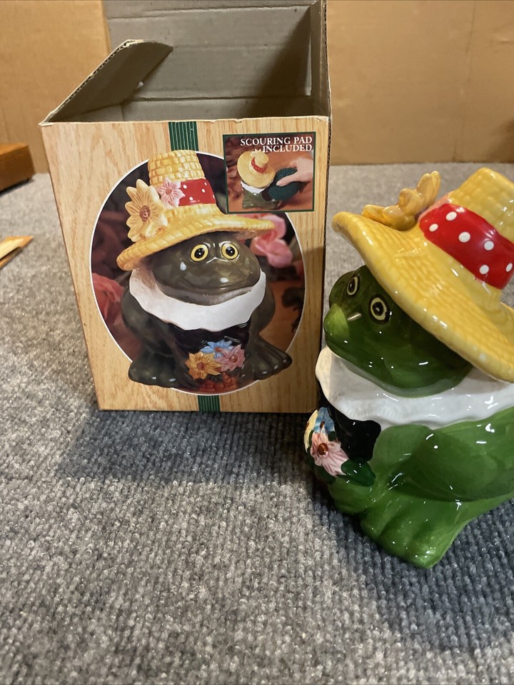 Giftco Ceramic Frog Scouring Pad Holder eBay