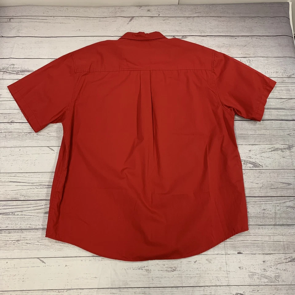 Feather Lite Kansas Speed Way Red Short Sleeve Button Up Size XL - Image 2 of 4