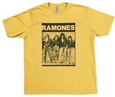 Mens Ramons soft style Tshirts color Vintage gold