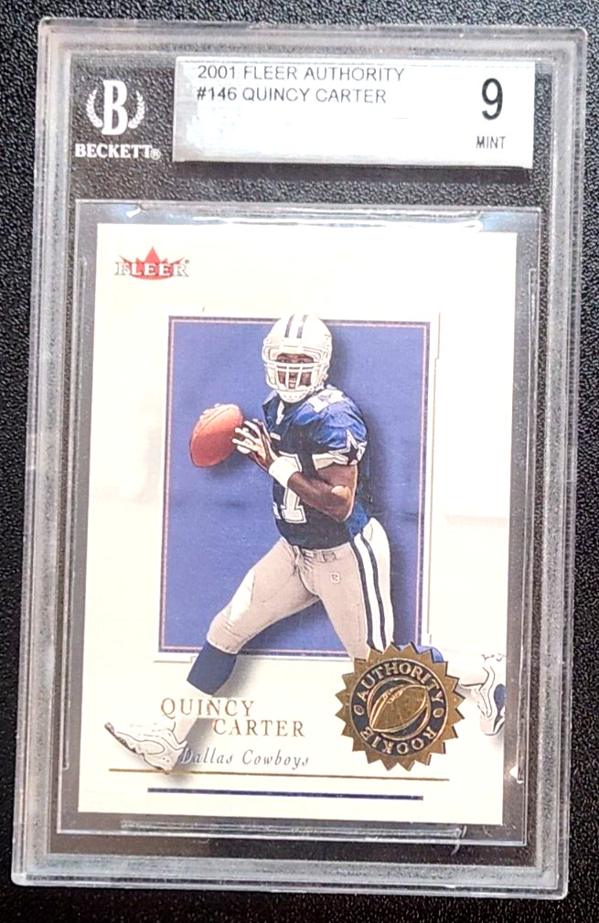 2001 Fleer Authority #146 - Quincy Carter (RC) /1350 BGS 9