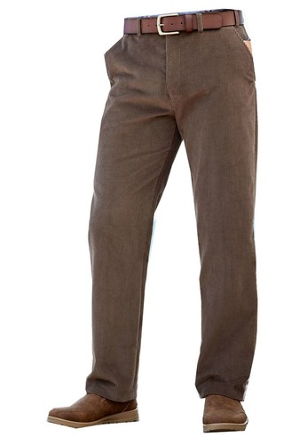 Mens Expandable Waist Corduroy Thick Cords Trousers Formal Casual Pants Slacks - Picture 5 of 16