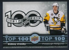 2017-18 Upper Deck Tim Horton's Top 100 Checklist #Top-1 Sidney Crosby