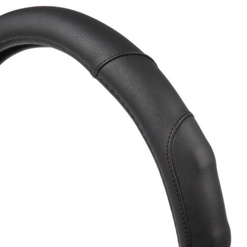 Comfort Grip Durable PU Leather Black Steering Wheel Cover for Car Truck SUV - Picture 4 of 8