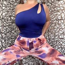 ASYMMETRICAL ONE PIECE RETRO 80s FUNK JUMPSUIT