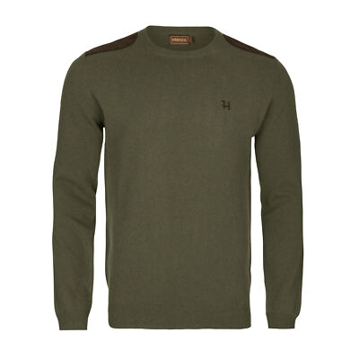 Harkila Herrenpullover Arran Oliv 3XL Lammwolle