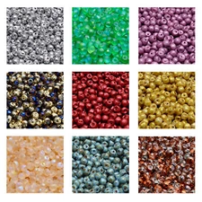 Rutkovsky 111-95031 Mushroom Button Pressed Beads Czech Glass 4mm Size 10g Pack