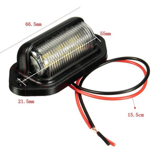 Universal 6 LED Number Plate Light Lamps for Car VAN Trailer Lorry Caravan - Picture 10 of 11
