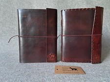 Leather Bound Book A5 SMALL - Two options - LB/SA5 Recycled Handmade Paper
