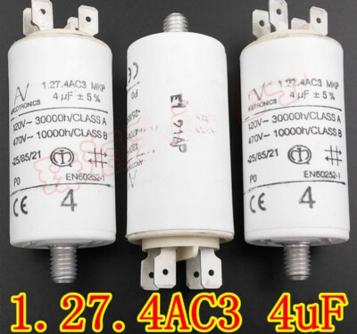 1PCS NEW FIT FOR ARCOTRONICS/AV 1.27.4AC3 MKP 4uF motor starting capacitor