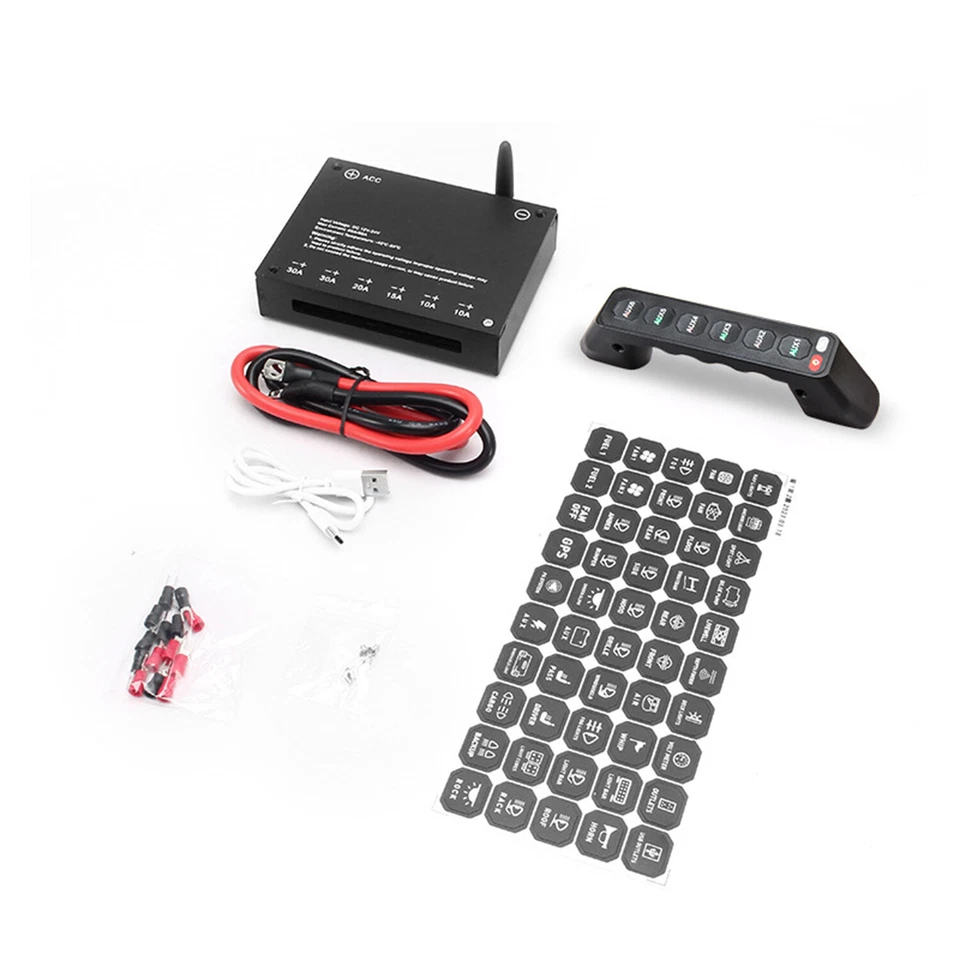 Panel de interruptor de manija de agarre para Toyota Hilux 6 velocidades control de luz inalámbrico Foto 3 de 4