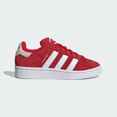 ADIDAS CAMPUS IG1230 SPORTSCHUHE ORIGINALS SNEAKERS WILDLEDER ROT WEISS